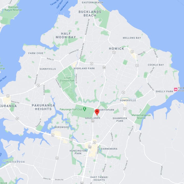 East Auckland Map